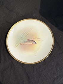 Minton Artist Signed Fish Plate