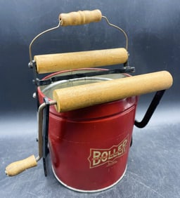 Vintage 'Boller Roller' Salesman Sample Wringer Mop Bucket