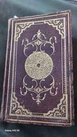 Holy Bible 1863 Barnet Vermont Owner ID Wedding gift gold leaf Pocket Civil War