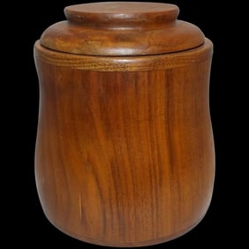 Wood Humidor Container with Humidifier in Lid