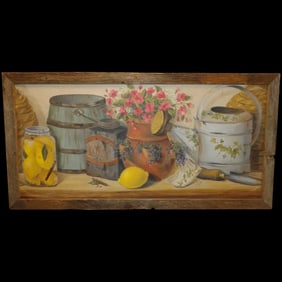 Vintage Folk Art Picture
