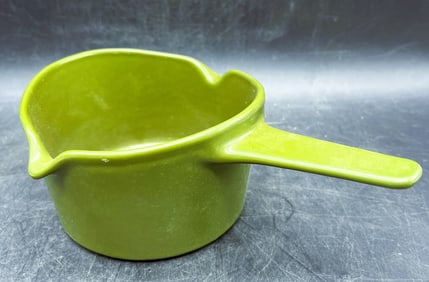 Vintage COPCO Denmark Michael Lax Cast Iron Enamel Butter Warmer Saucepan
