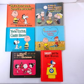 Charlie Brown Peanuts Book Lot 1st Editions set of 6