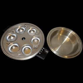 Luster Craft Waterless Cookware Poached Egg Pan with 6 Cups and Dome