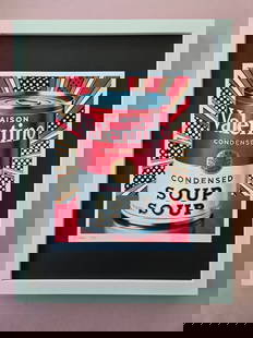 CHIARA BELLINI + MAISON VALENTINO SOUP Hand Signed Authentic Print COA: In her latest project, Chiara Bellini launched a collection of pop art-inspired soup cans titled Luxury Soup Cans. Inspired by pop art icons like Andy Warhol and his famous soup can series, Bellini re