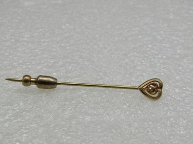 Vintage Sterling Heart & Doves Necklace, 16"