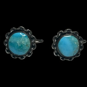 Vintage Native American Screw Back Earrings