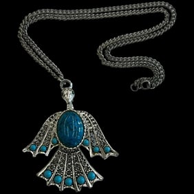 Vintage Phoenix Bird Necklace