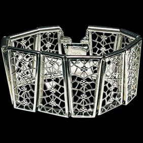 Estate Judy Lee Filigree Bracelet