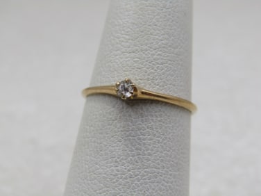 Vintage 10kt Diamond Promise Engagement Ring, Sz. 6.25