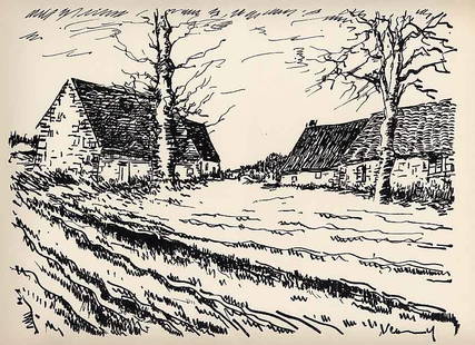 Maurice de Vlaminck Original Lithograph signed Les challenges 1958: Title: Les challenges Artist: Maurice de Vlaminck Country: France Medium: Original Lithograph Marks: Signed in plate, not