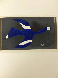 Georges Braque Lithograph p95 Vol de Nuit 1963: Title: Vol de nuit Artist: Georges Braque Country: France Medium: Lithograph p95 Marks: Not signed or numbered and may have text on the back Paper size: Vellum 9.50 x 12.50 inch Printed: 1963 by