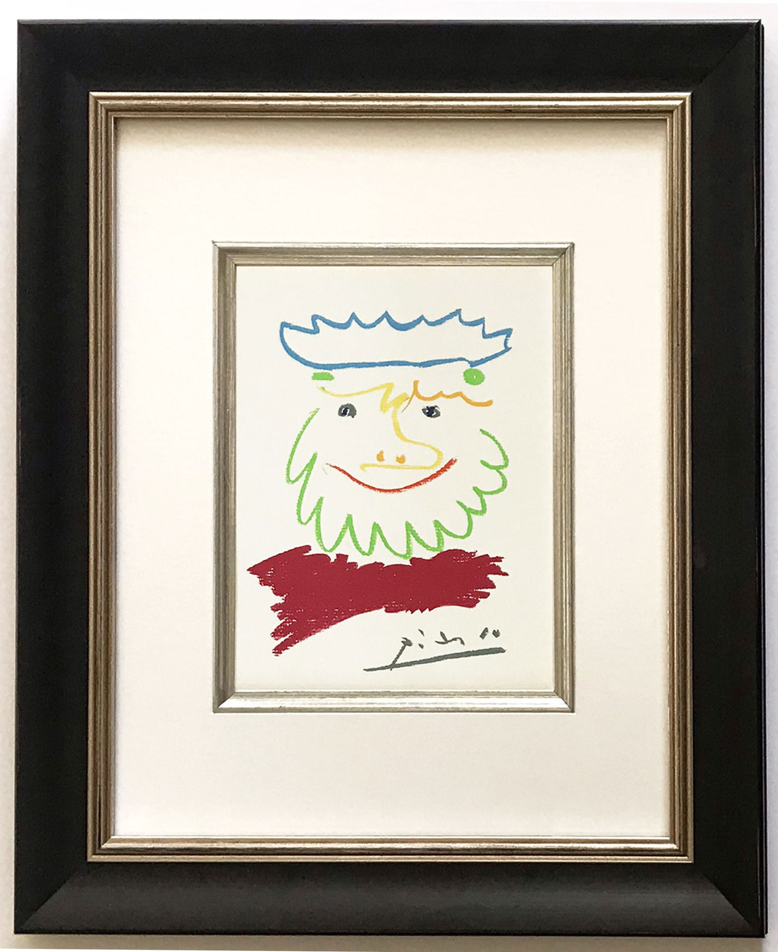 Pablo Picasso Framed King of the South-2 Lithograph 17,1968 (1 of 1)