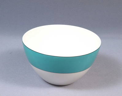 Kate Spade Rutherford Circle Turquoise Cereal Soup Bowl By Lenox New York: This is beautiful Cereal/Soup Bowl. The bowl is from the Rutherford Circle Turquoise Pattern by Kate Spade/Lenox It is properly marked. The plate is 5 7/8" in diameter and 3 1/4". The bowl is in good
