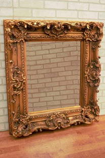 Antique Victorian Ornate Gold Gilded Framed Etched Wall Mirror: Vintage from before 2000 Antique Victorian Ornate Gold Gilded Framed Etched Wall Mirror This mirror is carved with ornate floral patterns. This piece will perfectly dress up your wall, perfect for you