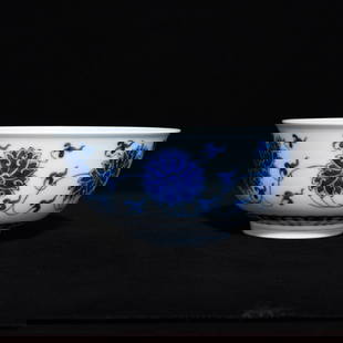 Chinese Blue and White Porcelain Bowl: Title: Chinese Blue and White Porcelain Bowl Date/Period: After1890 Origin: Chinese Dimension: 170x77(mm) 6.69x3.03(inches) Materials: Porcelain Reserve: $588.00 Shipping: Domestic: Shipping rates are