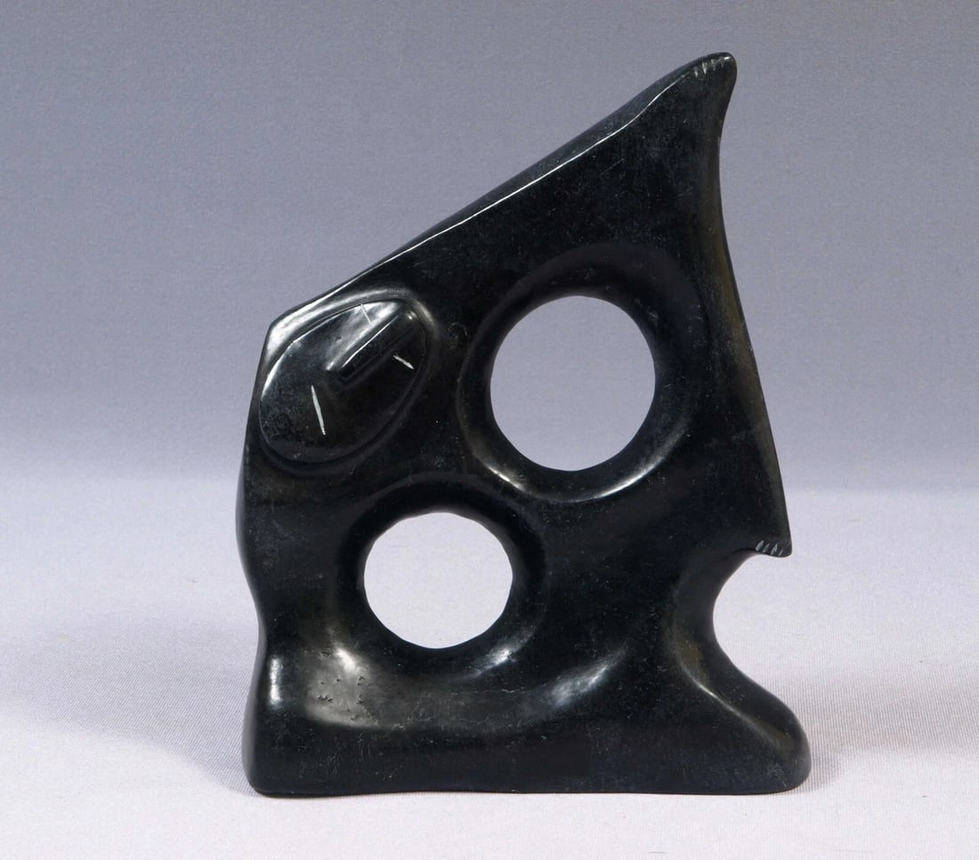 Native American Stone Carving Faces SIGNED Canada Willie Mukjungnik (1 of 6)