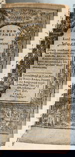 1640 BIBLE in ENGLISH antique New Testament Robert Barker & assigns of John Bill: The New Testament. London, Robert Barker & the assigns of John Bill, 1640 PP: A-Z12. Original embossed full leather, rebacked, spine with raised bands and title label, new additional endpapers Manuscr