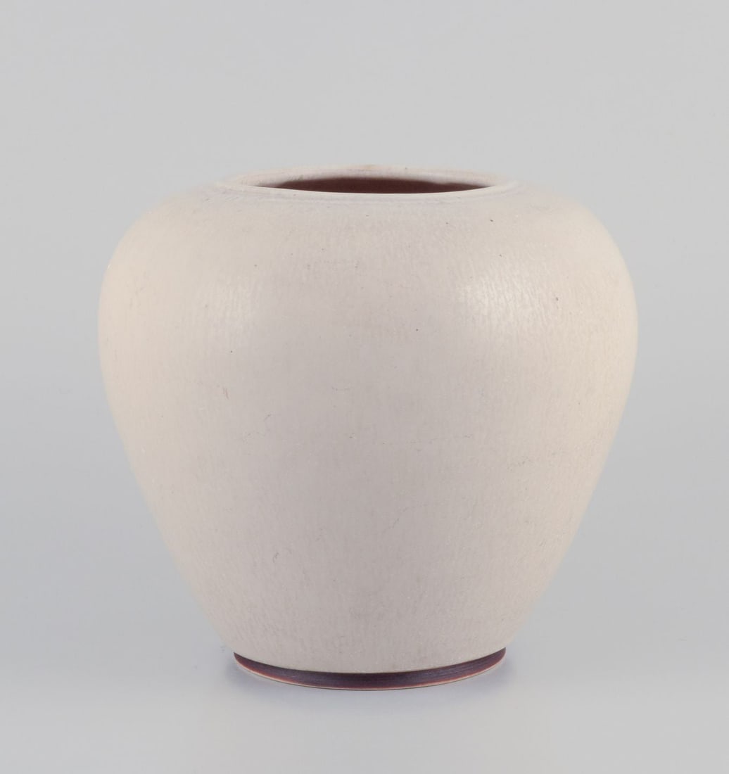 Saxbo, Denmark. Unique large ceramic vase. Approx. 1940/50s. (1 of 7)