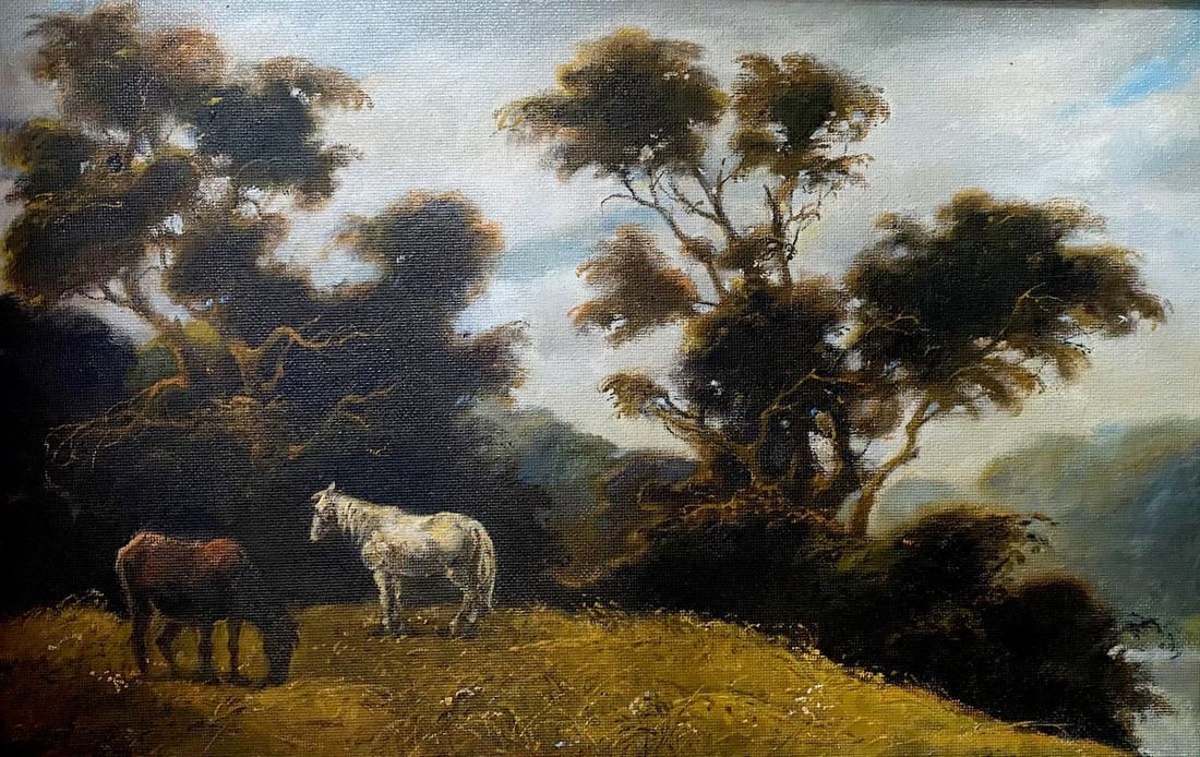 Oil painting Overcast, horses Litvinov Oleg Arkad'yevich (1 of 11)