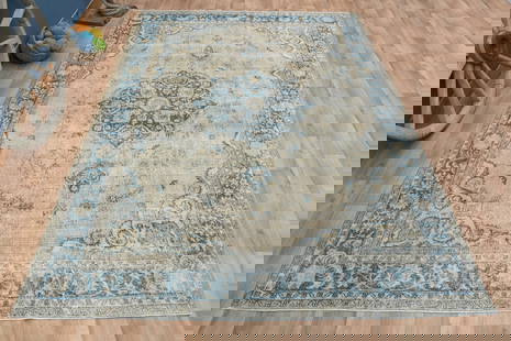 8'2x11'3 ft, PERSIAN AREA RUG: Title: 8'2x11'3 ft, PERSIAN AREA RUGOridign: Turkey Date/Period: 1960 - 1970 Materials: Wool and Cotton Size: Width: 8.2 feet Length: 11.3 feet Provenance: This Turkish one-of-a-kind Vintage Flatweave