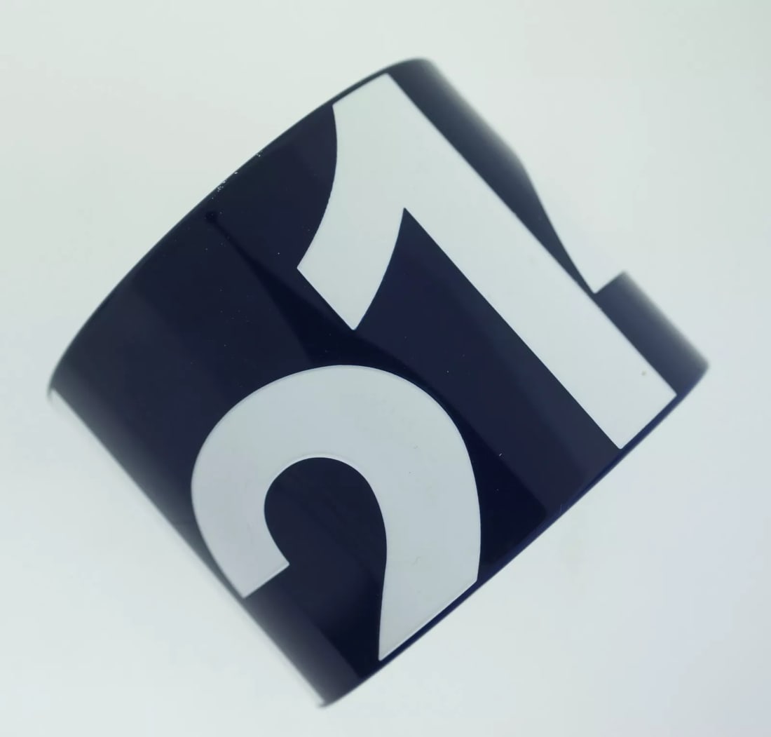 EXTRAVAGANT! LACOSTE BLUE PLASTIC MODERN STYLISH LOUD BANGLE BRACELET LACOSTE: N-TO CHIC EXTRAVAGANT SUPER STYLISH CUFF/BANGLE/BRACELET LACOSTE A perfect gift for a stylish woman with a great taste who loves bold and unique jewelry! Now you have a chance to purchase it at a frac