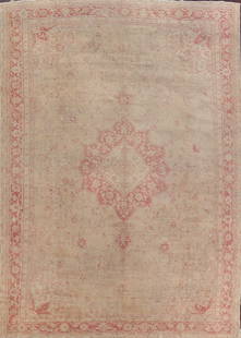 Pre-1900 Antique Vegetable Dye Oushak Oriental Rug 11x15: Title: Pre-1900 Antique Vegetable Dye Oushak Oriental Rug 11x15 Description:A Beautiful Genuine Turkey Oushak (100% Vegetable Dye) rug is Hand Knotted by skillful weavers in Turkey with 100% Wool Mate