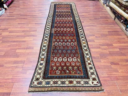 Antique Persian Malayer Runner-4920: Title: Antique Persian Malayer Runner-4920 Description:Powerful antique Persian Malayer runner, from west of Persia, size 3 ft by 10 ft. 9 inches, circa 1920, excellent condition with a good pile thro