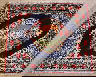 Persian Bijar Rug 2'5"x2': Title: Persian Bijar Rug 2'5"x2' Description:OLD, ANTIQUE Persian BIJAR RUG....AUTHENTIC HAND KNOTTED Persian BIJAR RUG..HIGH KPSI..KORK wool woven on cotton foundation with a size of 2'5"x2'.........