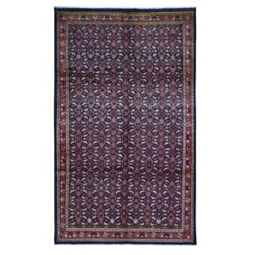 New Persian Mahal with Herati Fish Design All Over Hand Knotted Rug