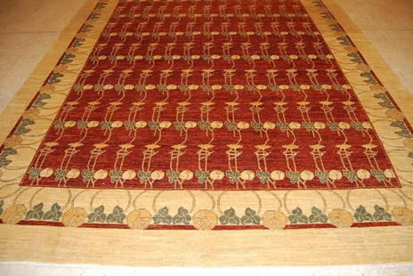 9' x 12' New Handmade natural Wool Transitional Contemporary Chobi Peshawar Rug #PIX-HT-6956: Title:9' x 12' New Handmade natural Wool Transitional Contemporary Chobi Peshawar Rug #PIX-HT-6956 Description:Size in Feet: Width: 8.11x Length: 12 Size in Inches: Width: 107in x Length: 144in Rug Ty