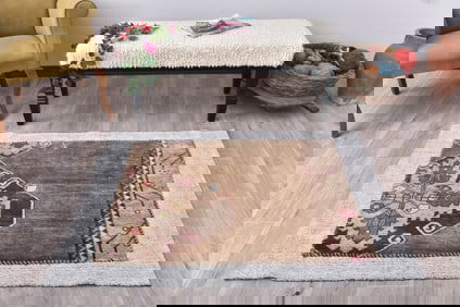 4'9'' x 3'5'' Turkish Flatweave Kilim Rug - 241731