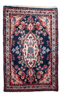 Handmade Antique Persian Hamadan Rug 2.3' x 3.4' (71cm x 106cm), 1920s: Title: Handmade Antique Persian Hamadan Rug 2.3' x 3.4' (71cm x 106cm), 1920s Origin:Middle East Dimension: 2.3' x 3.4' (71cm x 106cm) Materials:wool Year:1920s Description:Enhance your living space w