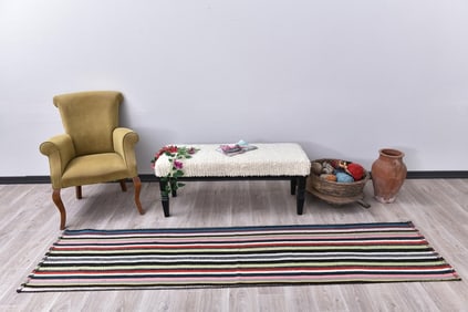 8'12'' x 2'2'' Turkish Flatweave Kilim Rug - 243491