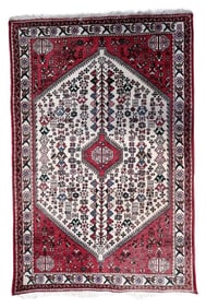Handmade Vintage Persian Malayer Rug 3.2' x 4.9' (98cm x 150cm), 1970s