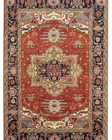 9' x 12' New Handmade Serapi Wool Rug #B-79326