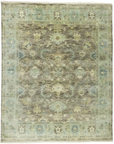 Floral Colorfast 8X10 Oushak Chobi Oriental Rug
