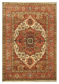 9' x 12' New Serapi Handmade Rug #B-79532