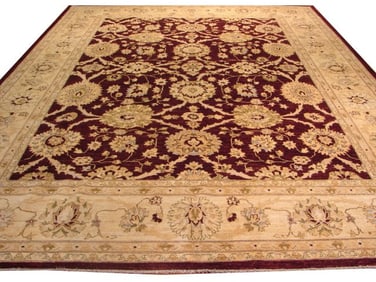 9' x 12' Quality Chobi Peshawar Rug PLUMB 9733