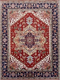 9' x 12' New Heriz Serapi Handmade Rug #B-75799