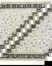 Cream Floral 8X10 Indo-Nain Oriental Rug