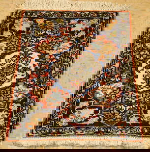 PERSIAN-BIJAR RUG 1'5" x 2': Title: PERSIAN-BIJAR RUG 1'5" x 2' Description: OLD,ANTIQUE FINE HIGH KPSI_KORK WOOL_CLASSIC VILLAGE WOVENAUTHENTIC HAND KNOTTEDPERSIAN-BIJAR ORIENTAL RUG .with exact size of 1'5" x 2'Multicolor ALLOV
