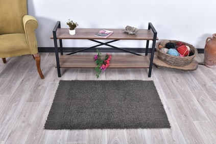 3'9'' x 2'3'' Turkish Wool Kilim Pompom Rug - 240965