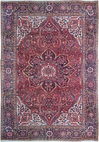 9' x 12' Persian Sherabian Heriz Rug Iran Dense desired carpet 22765