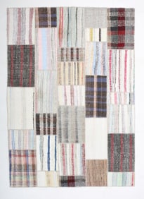 9'12'' x 7'0'' Turkish Flatweave Kilim Rug - 60678