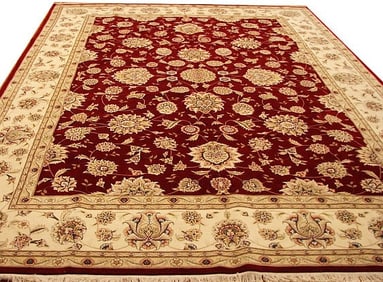 9' x 12' New handmade Quality Silk&Wool Sino Tabriz Rug 14801