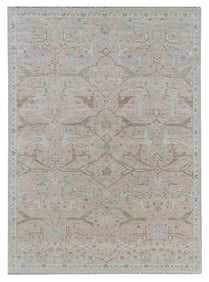 9' x 12' Quality Wool Handmade Oushak Rug NEUTRALS TAN TAUP #i-1531