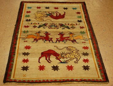 PERSIAN SHIRAZ RUG 3.9x5