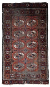Handmade Vintage Afghan Baluch Rug 3' x 5.3' (93cm x 164cm) 1920s