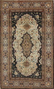 MASTERPIECE Floral Kashan Mohtasham Persian Area Rug 4x7: Title: MASTERPIECE Floral Kashan Mohtasham Persian Area Rug 4x7 Description:A Beautiful Genuine Iran ( Persia ) Kashan (Mohtasham) rug is Hand Knotted by skillful weavers in Iran ( Persia